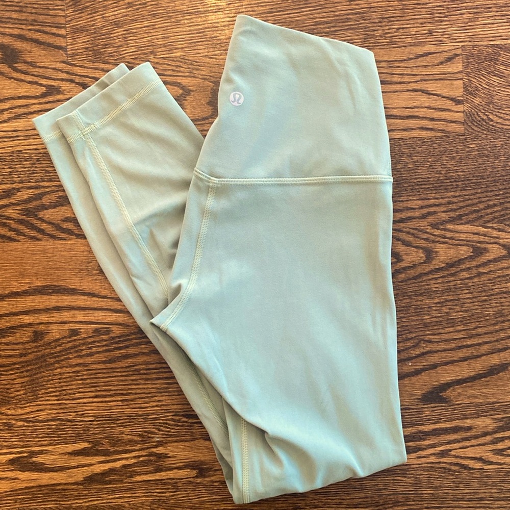 Lululemon Align High Rise Leggings 25”, Willow Green, Size 4